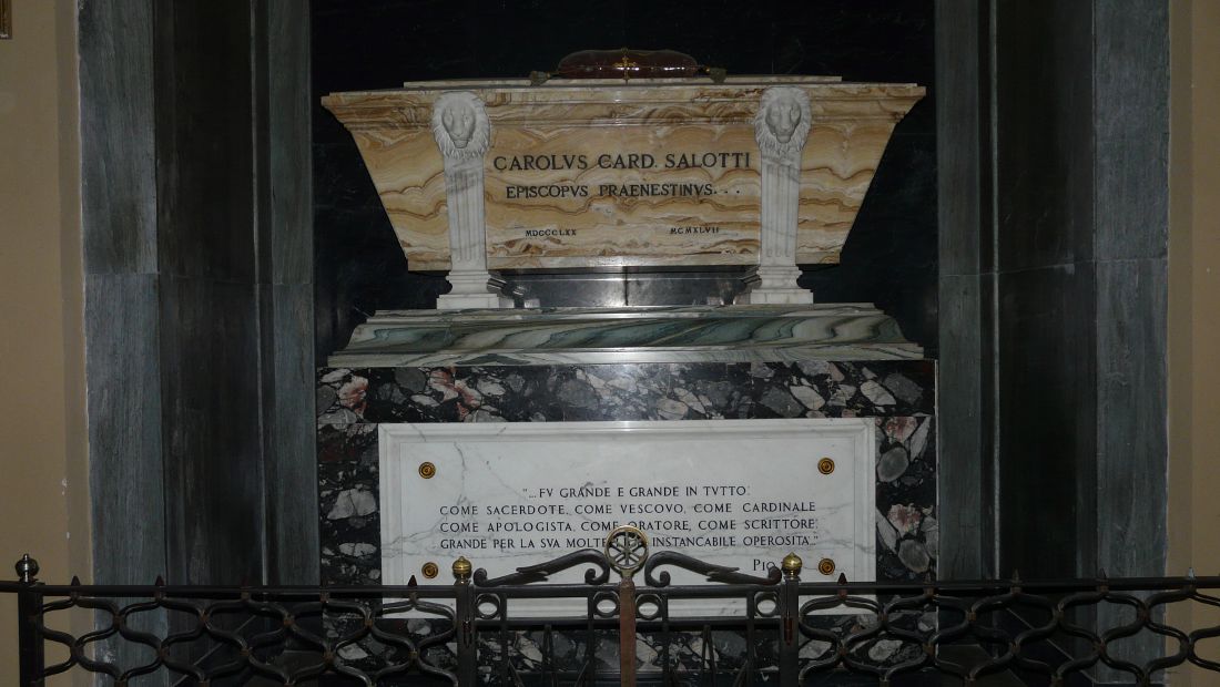 Grab des Kardinal Salotti in der Kirche San Pietro Apostolo
